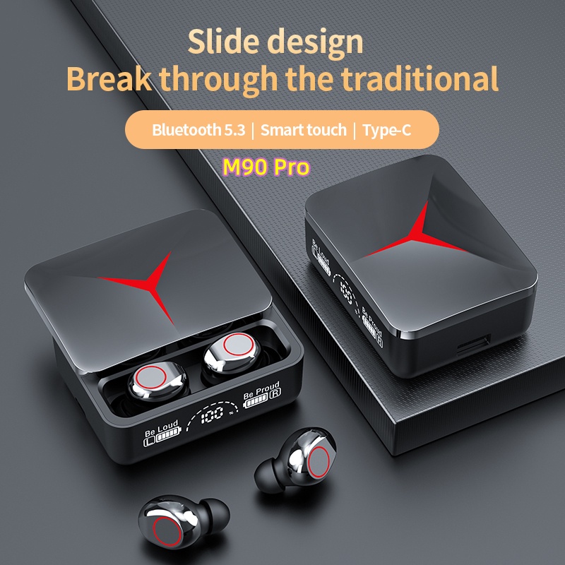 Tai Nghe Bluetooth 5.3 TWS M90 YD05 Không Dây Kèm Mic