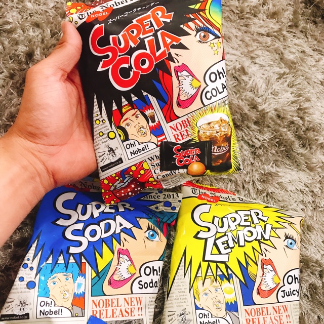 [FREESHIP 99K TOÀN QUỐC] Kẹo Siêu Chua SUPER COLA /LEMON/COLA/ SUPER CANDY - Nhật Bản 5.0