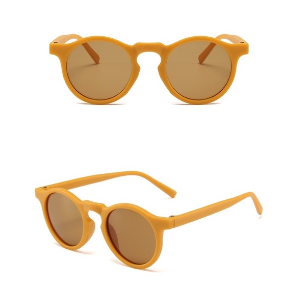 Kính Mát Tròn Chống Tia UV400 Chống Tia Cực Tím Thiết Kế Mới Cho Bé