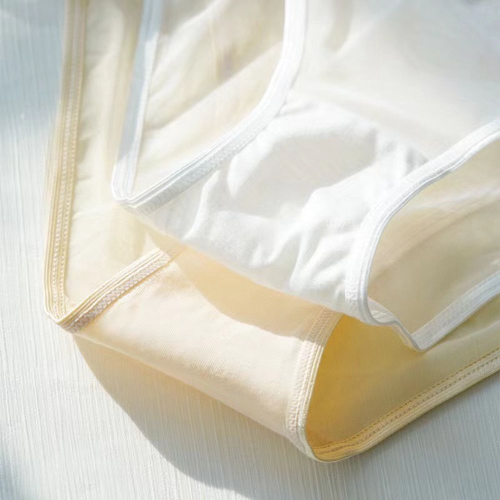 Quần lót ren cotton lưng vừa màu sắc ngọt ngào phong cách Hàn Quốc BACK2LIFE