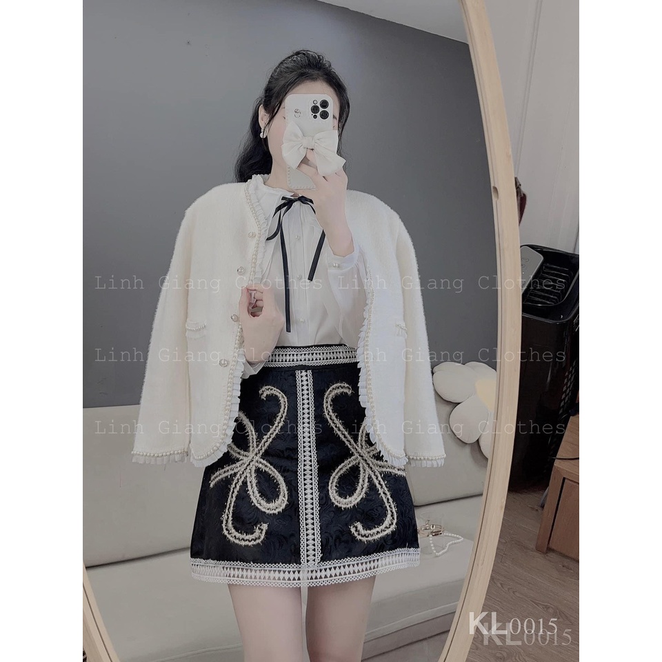 Siêu phẩm áo lông 2 lớp viền nhũ vàng hit hottt