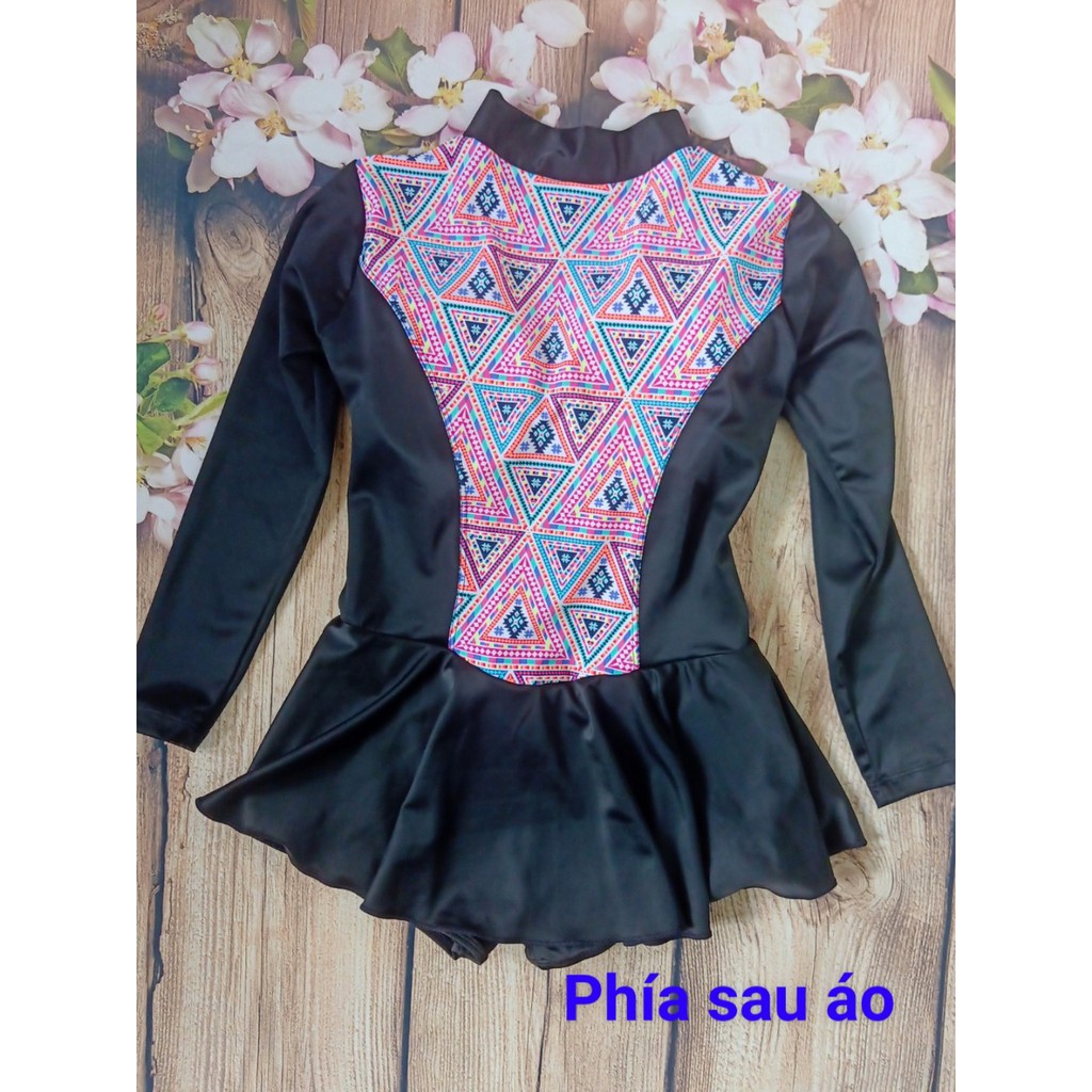 ĐỒ BƠI TAY DÀI NỮ CHỐNG NẮNG CÓ QUẦN VÁY RẤT TIỆN LỢI HỌA TIẾT XINH XẮN THỜI TRANG HÀNG CAO CẤP CHẤT VẢI BAO ĐẸP | BigBuy360 - bigbuy360.vn