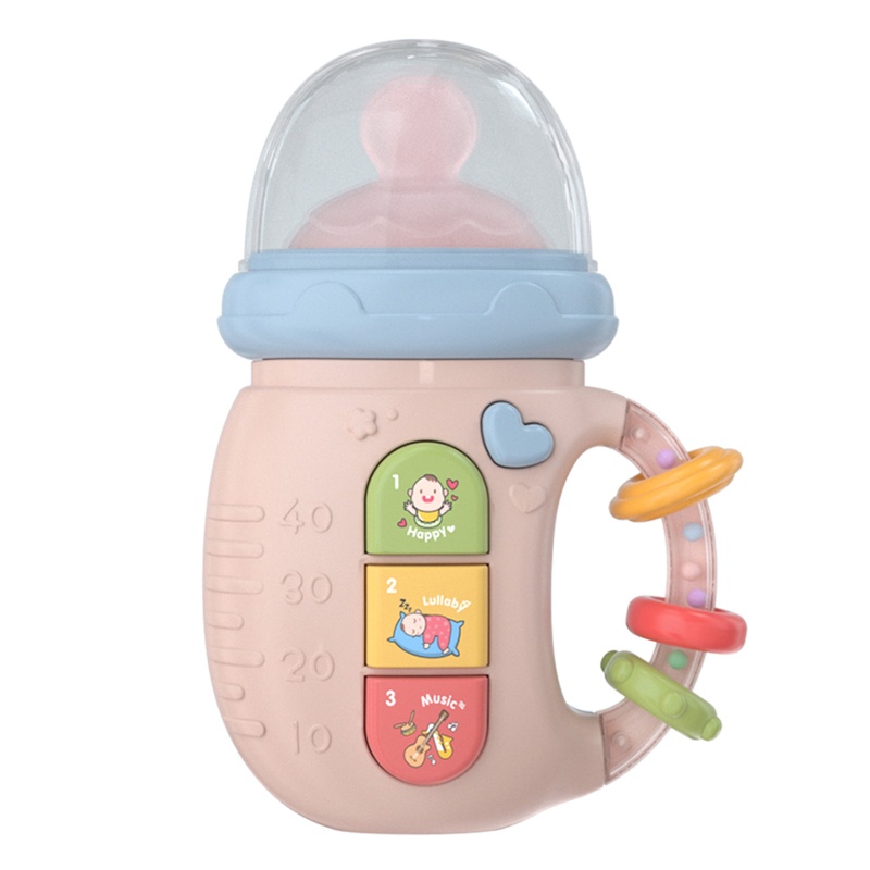 Điện Thoại Đồ Chơi Hình Bình Sữa Phát Nhạc Cho Bé 3M+