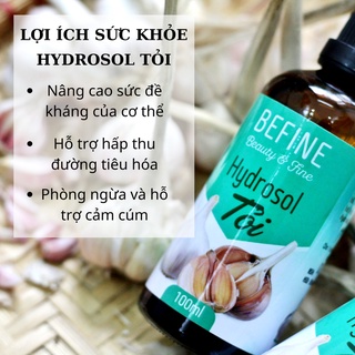 Hydrosol Nước cất tỏi Befine - chất lượng, tỏi ta sạch lành, có giấy test chất lượng TOP