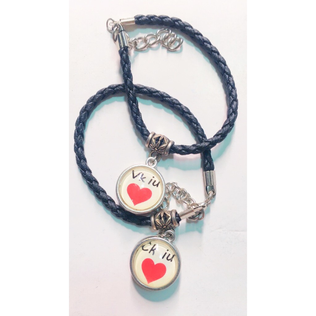 Vòng tay cặp đôi handmade Vk iu&Ck iu