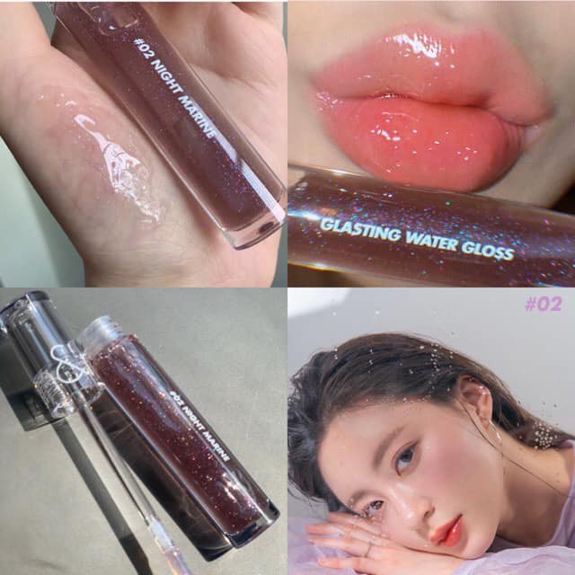 Son Tint Bóng Cho Đôi Môi Căng Mọng, Mịn Mượt Romand Glasting Water Gloss 4.5g