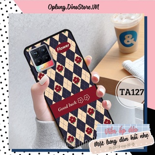 Ốp lưng Realme 8/Realme 8 Pro in hình họa tiết kẻ Caro đen đỏ thời trang viền dẻo bảo vệ camera, bền đẹp giá rẻ.