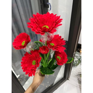 Cụm hoa đồng tiền - hoa giả hoa lụa