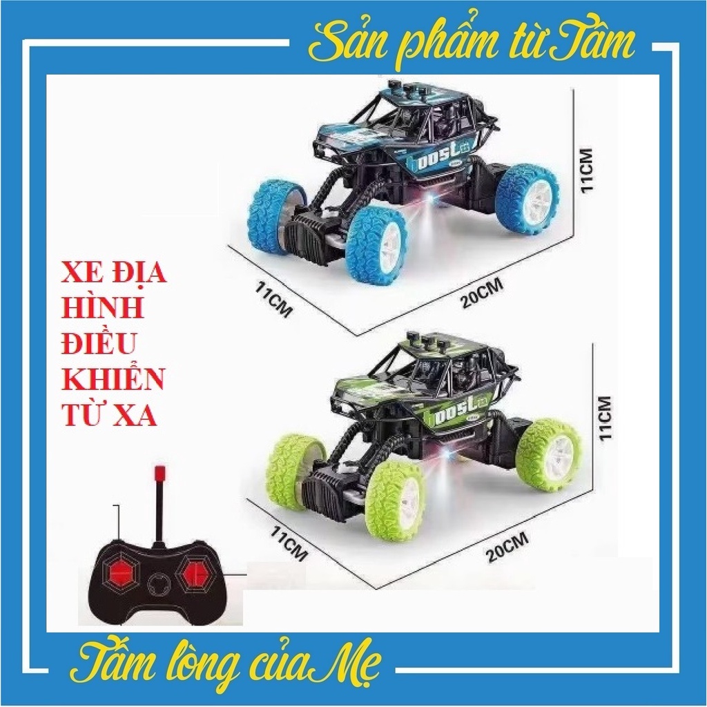 (Tặng Pin) Siêu Xe Ô Tô Địa Hình Điều Khiển Từ Xa Như Thật 1:20