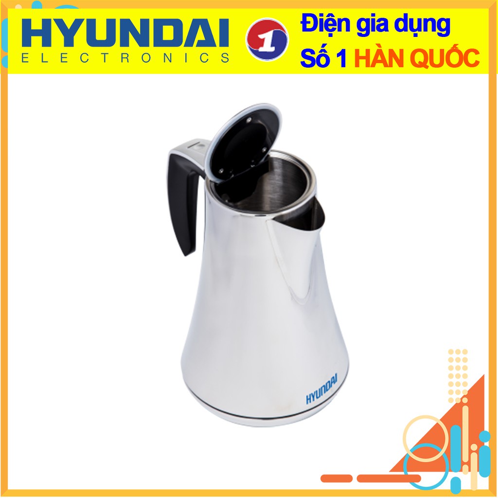 Ấm Điện, Ấm Đun Điện Tử Chính Hãng HYUNDAI 1,7L HDE 5001S - Đun nóng nhanh, chịu nhiệt, độ bền cao, bảo hành 12 tháng .