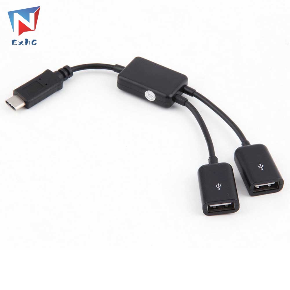 Dây cáp chuyển đổi nguồn 2 trong 1 từ USB 3.1 Type C sang USB 2.0 OTG | WebRaoVat - webraovat.net.vn