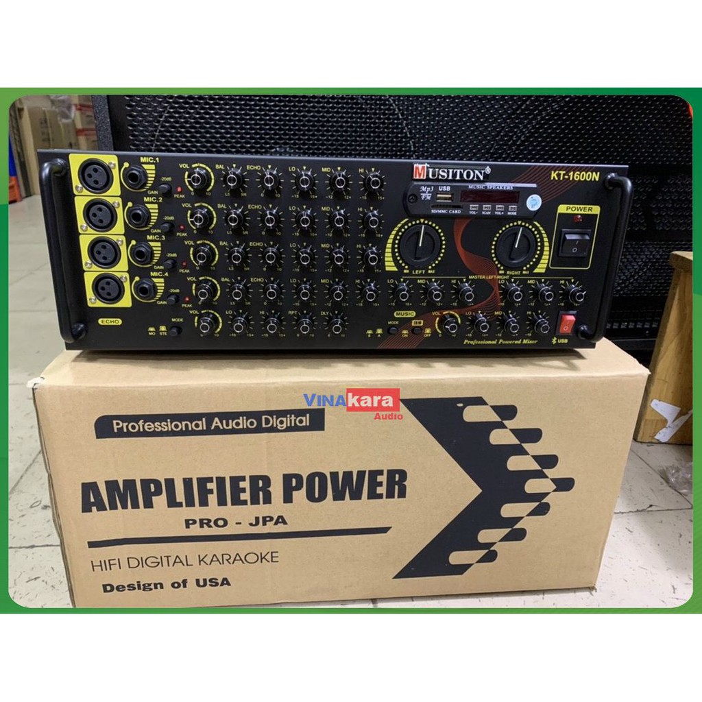 👌⚡🎤 Amply Musiton 16 sò lớn 600W, Amply Nanomax 007 CS 500W, sử dụng đôi loa 3 tấc, 4 tấc