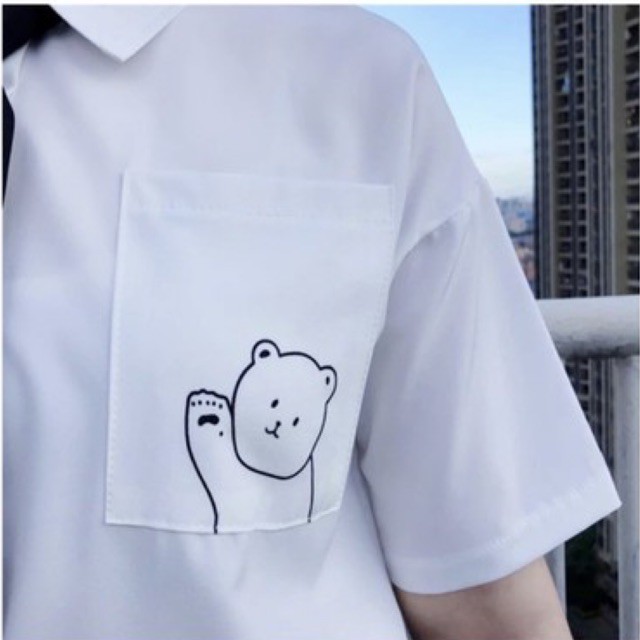 Áo sơ mi gấu cộc tay kèm cavat TH6