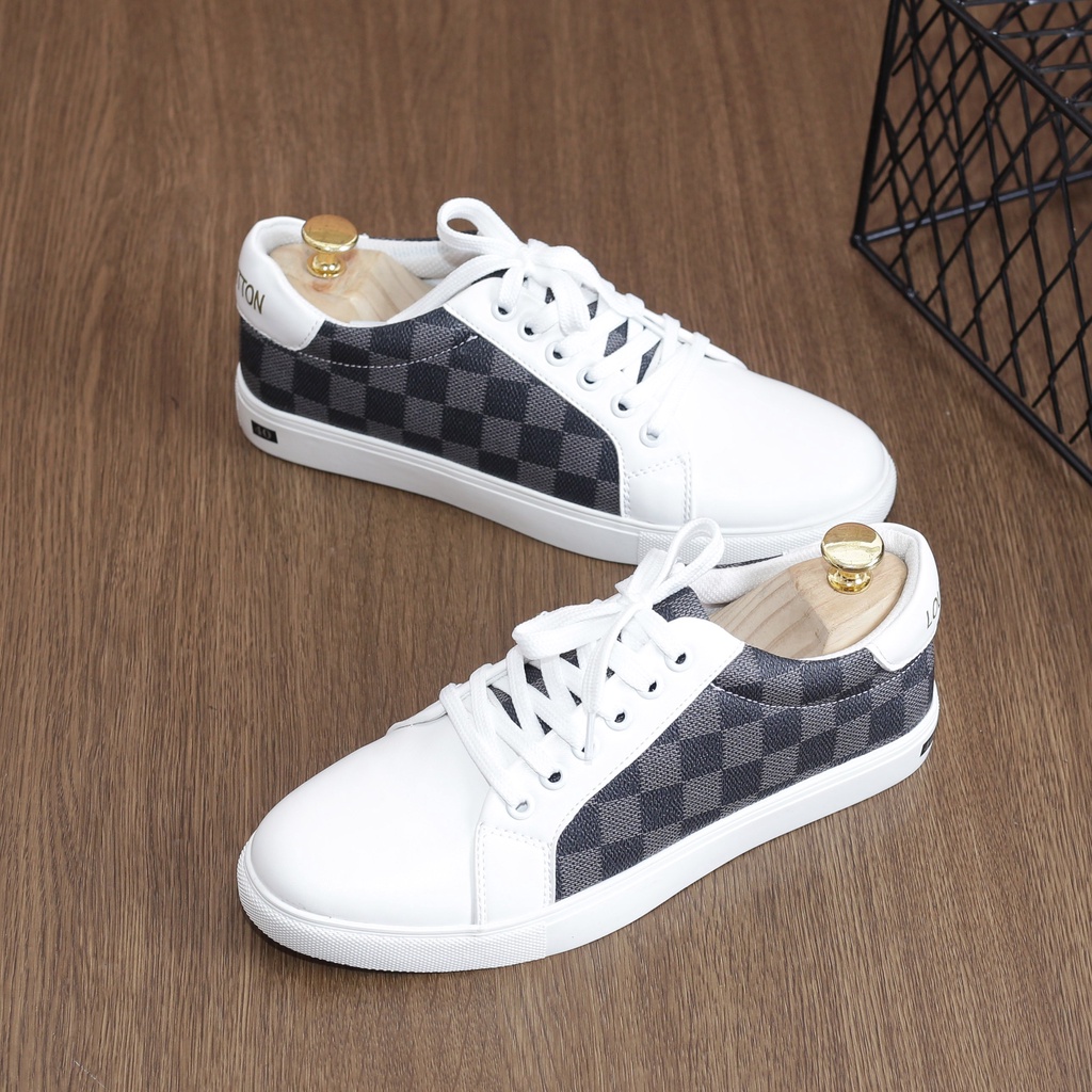 Giày sneaker nam độn đế tăng chiều cao ẩn (Trắng) FREESHIP ĐƠN (99K)