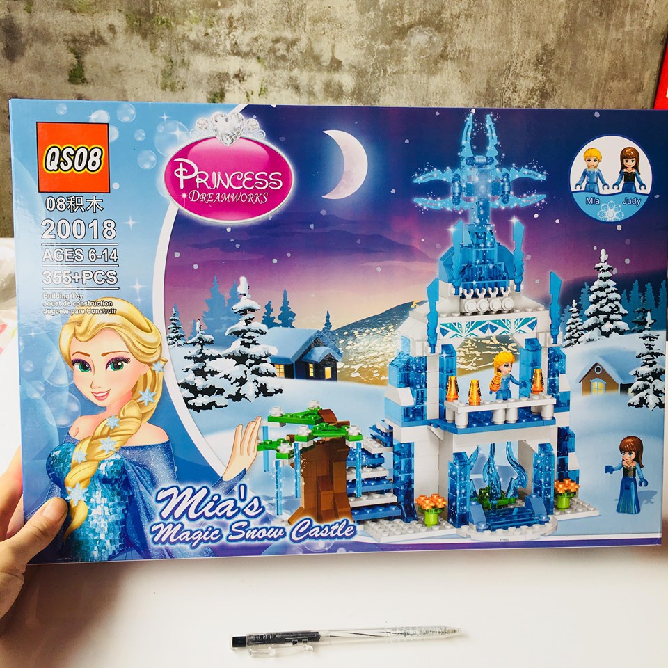 Lego Xếp Hình Lâu Đài Công Chúa Elsa. Lego Lâu Đài Công Chúa Băng Giá Siêu Đẹp cho bé gái
