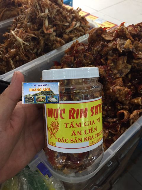 Mực rim sate nguyên con 200g