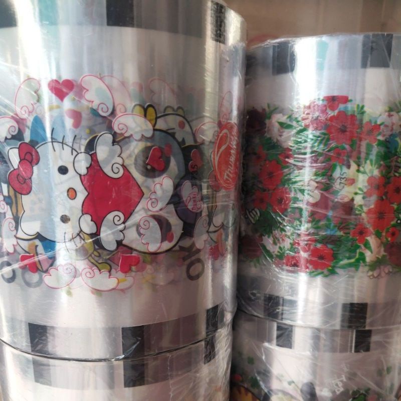 Cuộn Màng Dán Ly 1 lít khổ 150mm. Chuyên dùng cho trà sữa, nước mía, trà tằc, băp rang bơ.