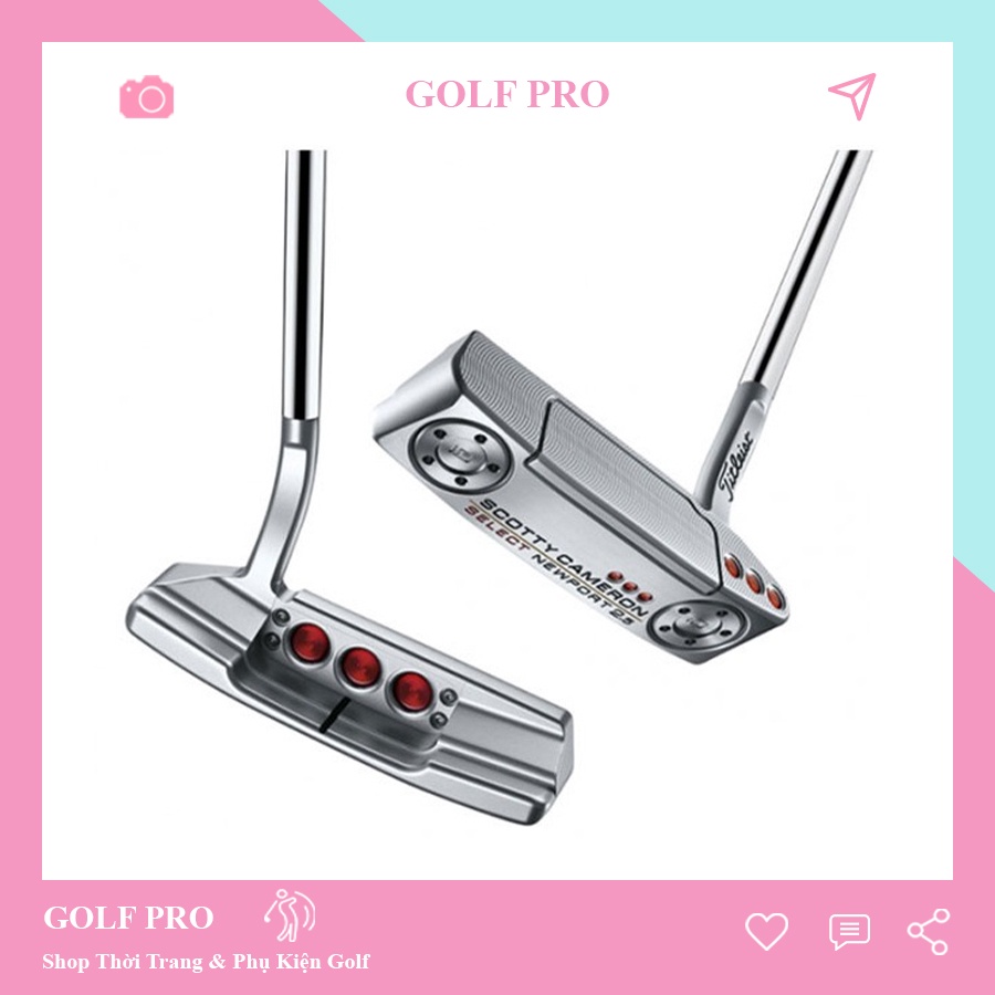 Gậy đánh golf Putter gậy gạt kỹ thuật Scotty Cameron new port 2.5 cán thép chắc chắn GK009