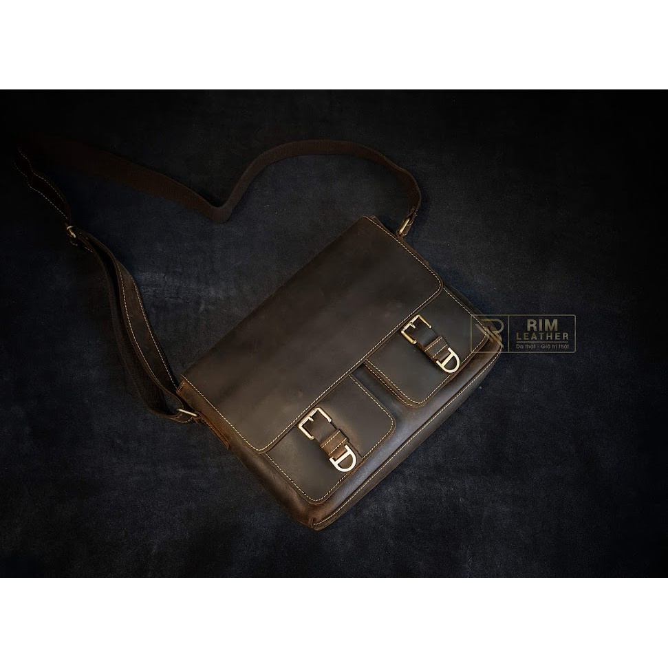 MESSENGERBAG Da bò sáp, cực đẹp và bền bỉ.
