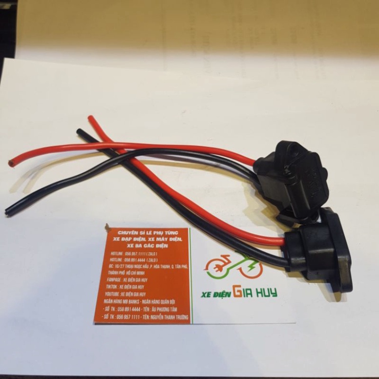 GIẮC SẠC VUÔNG CÓ NẮP KHÔNG NẮP XE ĐIỆN Electric Bike GIA HUY