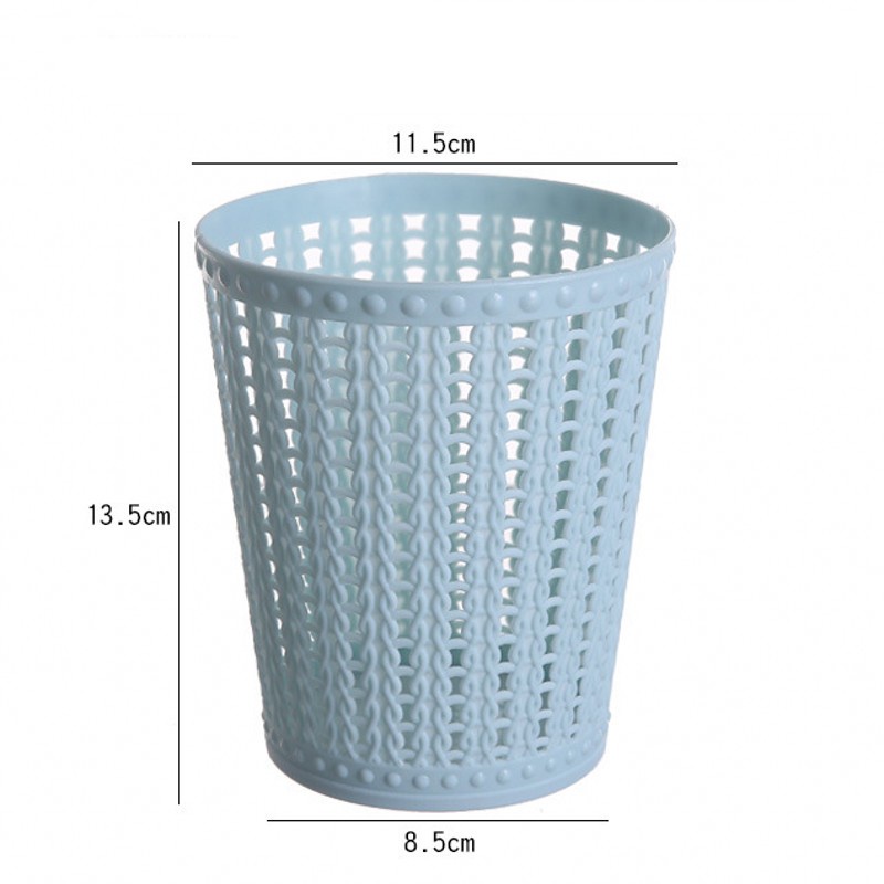 Thùng rác nhựa để bàn thiết kế đục lỗ sáng tạo