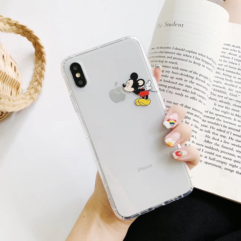 Ốp điện thoại TPU hình hoạt hình Mickey/ Minnie dễ thương cho iPhone11 11Pro 11Promax 7plus 8 X XR XS | BigBuy360 - bigbuy360.vn