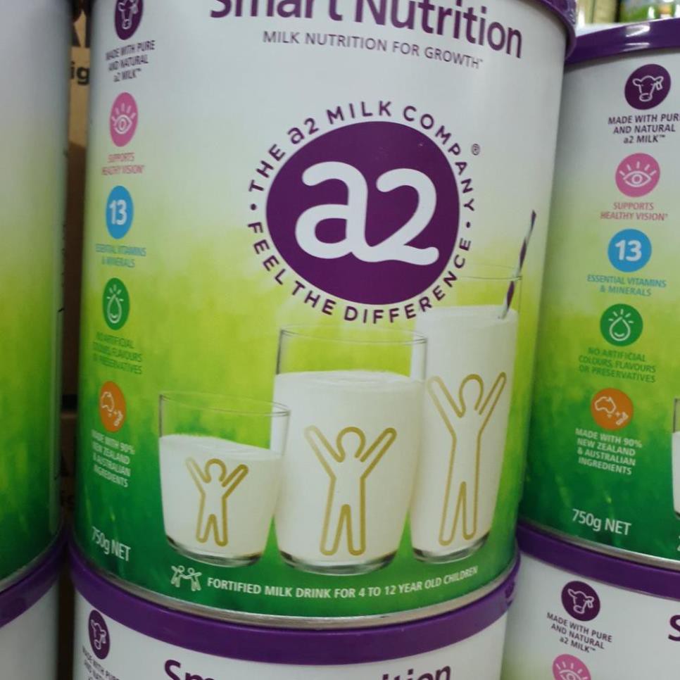 COMBO 3 LON SỮA BỘT SMART NUTRITION 750GR A2  (4 -12 TUỔI)