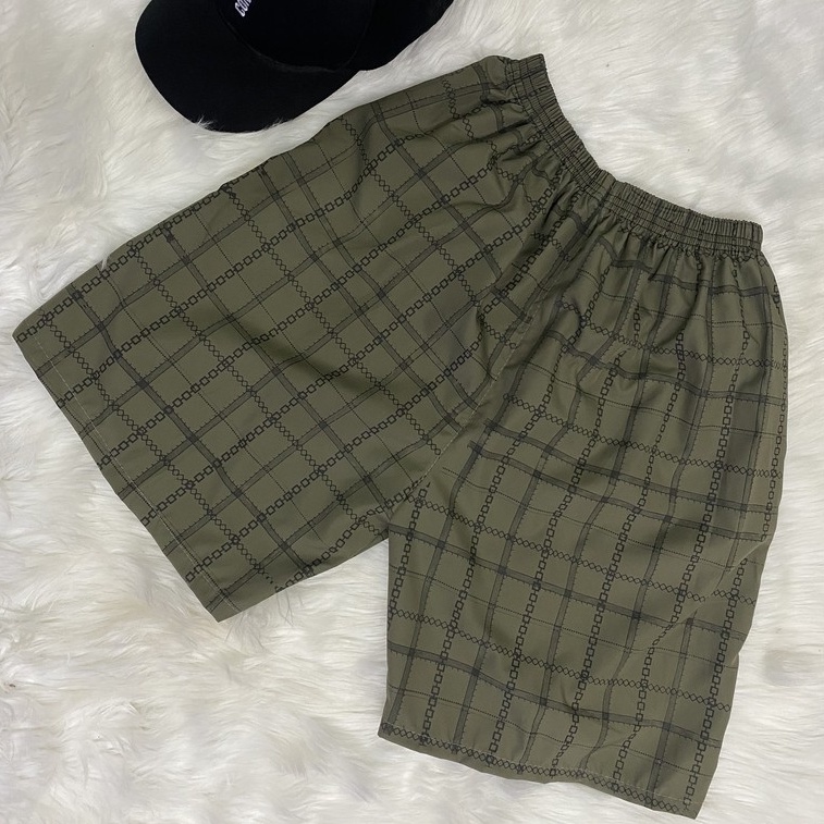 Quần Short Nam Sọc Kẻ Caro Mặc Nhà Cotton Nhiều Màu HL BASIC