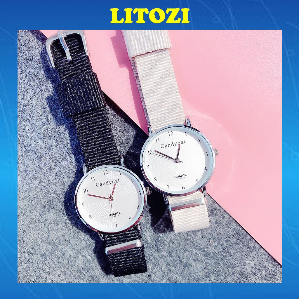 Đồng hồ thời trang nữ Candycat dây dù trẻ trung siêu đẹp D52