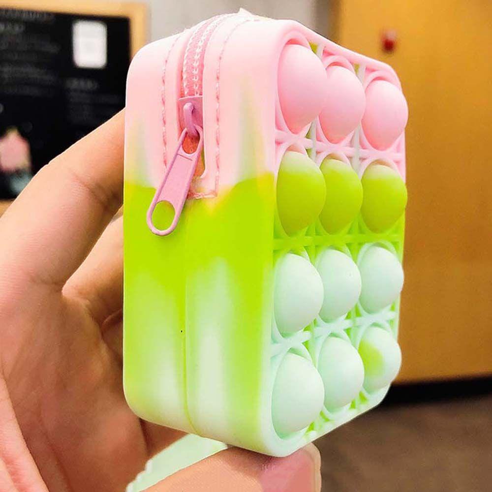 Đồ Chơi Bóp Giảm Căng Thẳng|Túi Đựng Chìa Khóa Màu Sắc Xinh Xắn