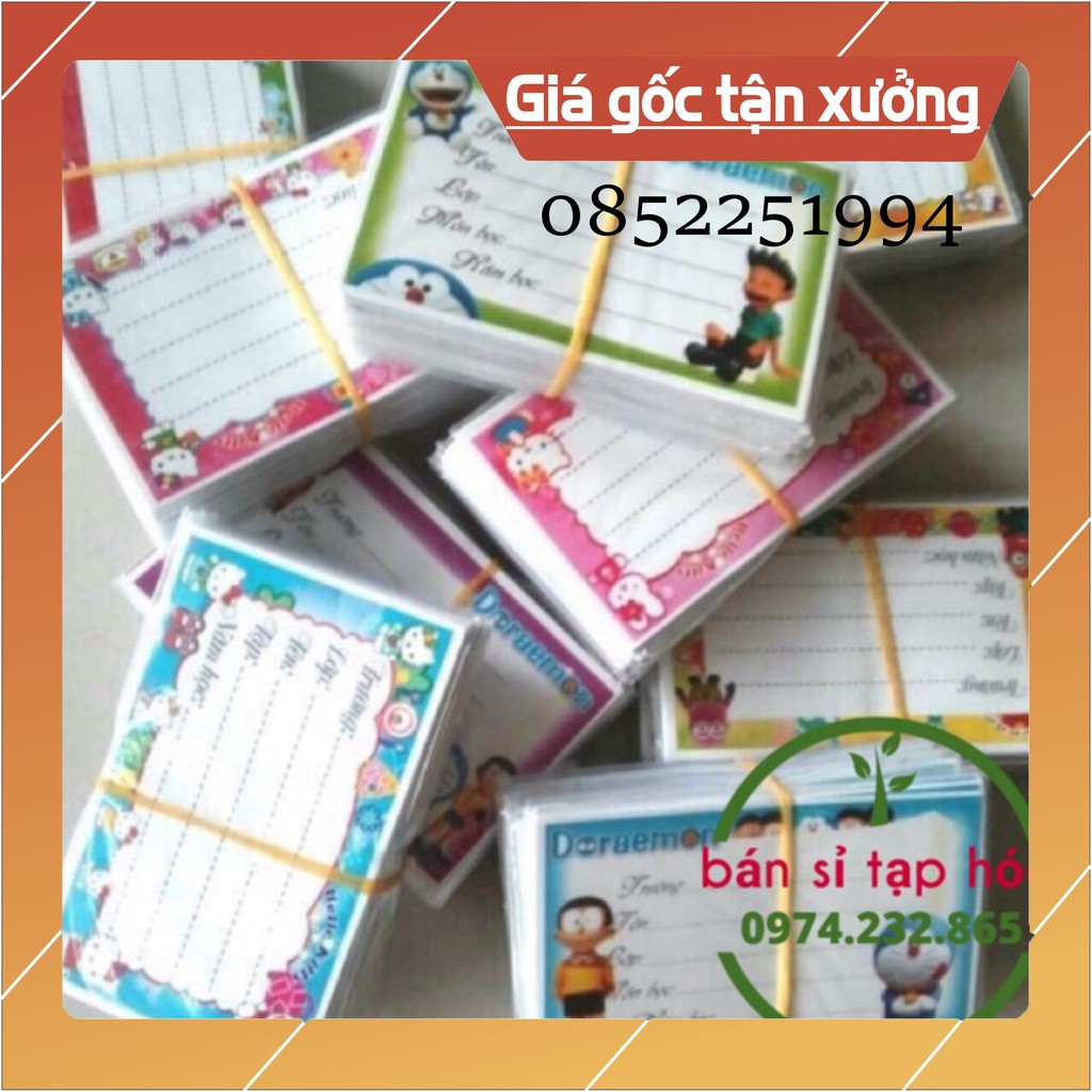 Combo 80 cái nhãn vở sở hữu keo dính