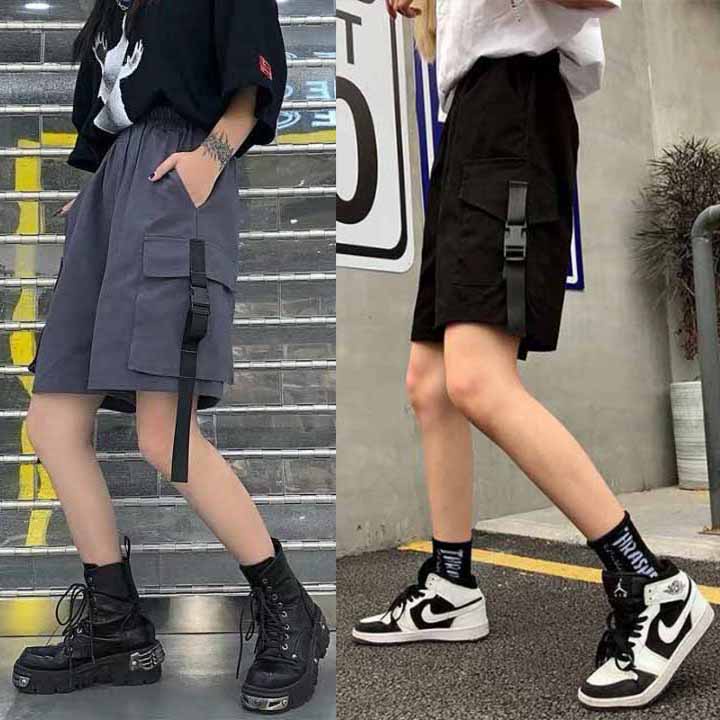 ❤️ GIÁ SỈ - LOẠI TỐT ❤️ Quần Shorts Túi Hộp Nam Nữ Phối Dây Chữ Kiểu Dáng Trẻ Trung Năng Động vải kaki đẹp