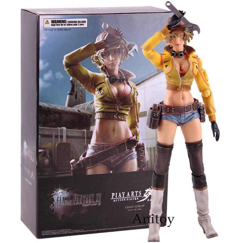 Tượng mô hình nhân vật cindy trong Final Fantasy xv