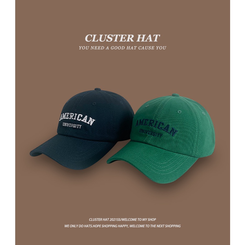 Mũ Lưỡi Trai Thêu Chữ Phong Cách Nhật Bản