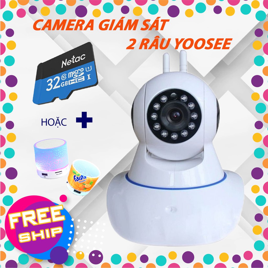 CAMERA GIÁM SÁT | CAMERA GIÁM SÁT KHÔNG DÂY YOOSEE 2 RÂU  2.0 | FULL HD 1080P
