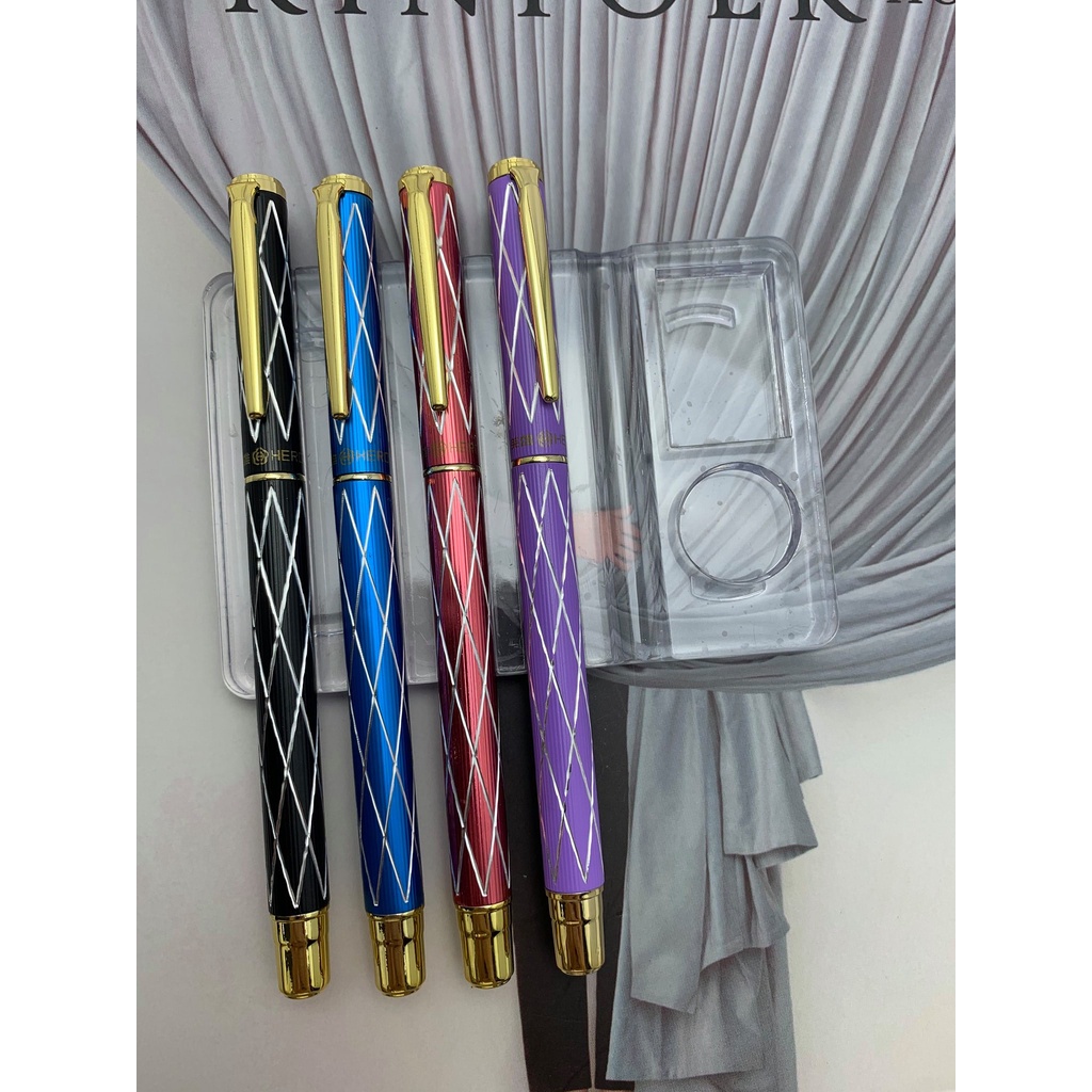 Bút máy Hero 3166A, mua kèm mực, làm quà tặng