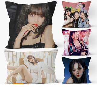 Gối Ôm, Gối Vuông Cao Cấp In Hình Blackpink Jisoo, Rose, Lisa, Jennie Nhiều Kích Thước