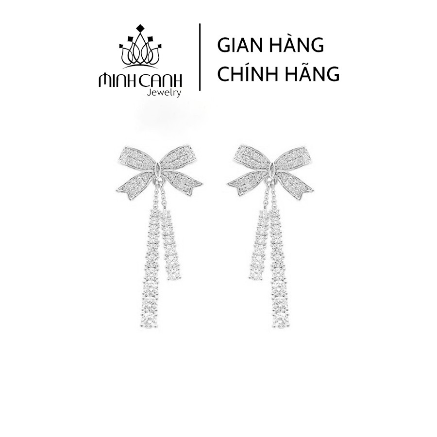 Bông Tai Bạc Nơ Tua Rua - Minh Canh Jewelry