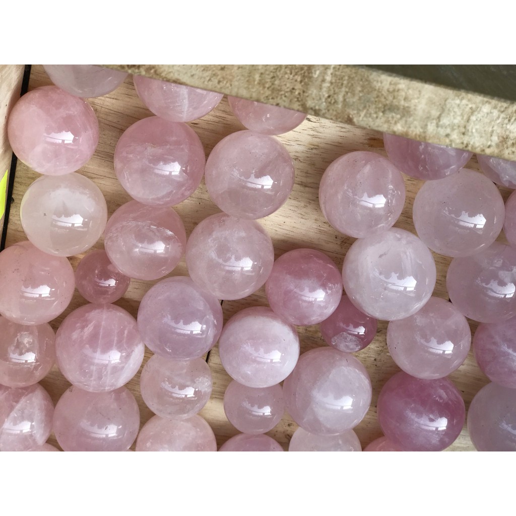 Bi cầu đá thach anh hồng tư nhiên | BigBuy360 - bigbuy360.vn