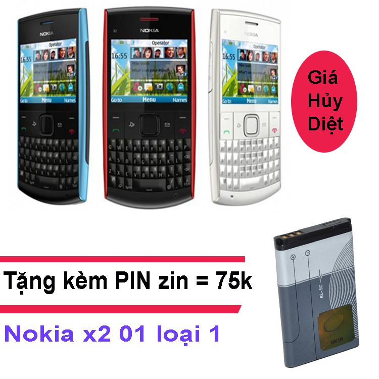 [Sỉ] Điện Thoại Nokia X2 01 Chính Hãng Bảo Hành 12 Tháng