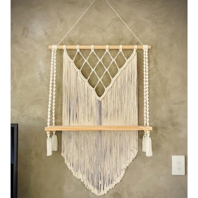 Kệ treo tường macrame