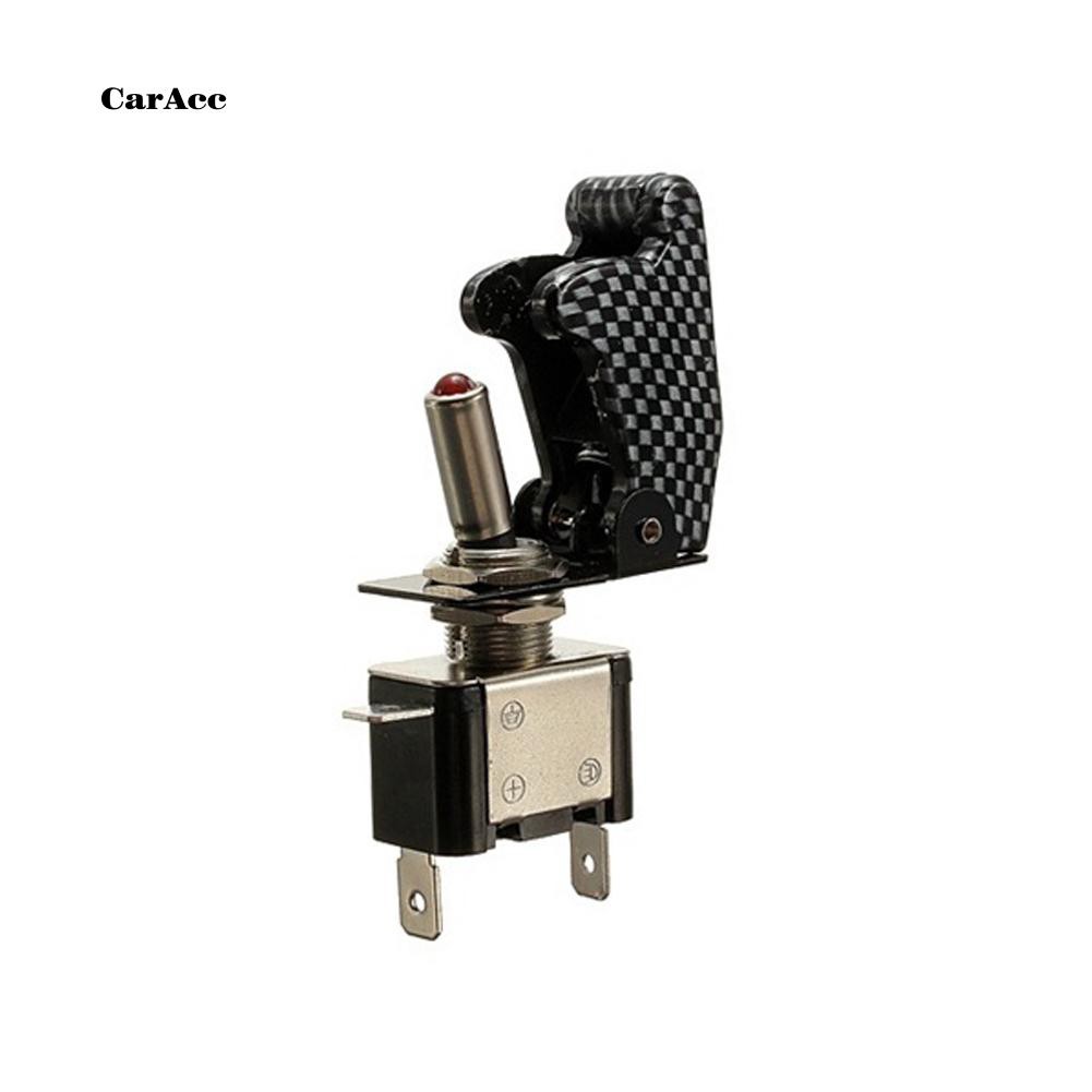 Công Tắc On / Off Đèn LED SPST 12V 20A Có Vỏ Bọc Cho Xe Hơi