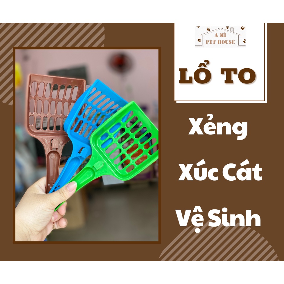 Xẻng xúc cát vệ sinh chó mèo - Xẻng xúc cát lỗ to