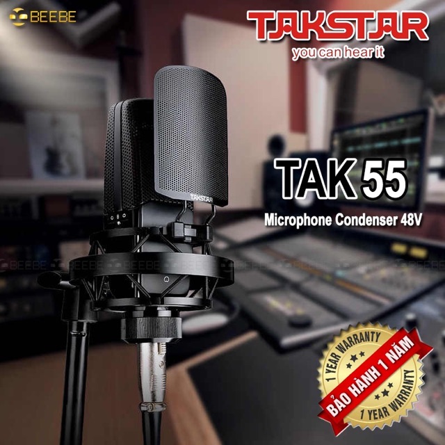 Mic Thu Âm Livestream Chuyên Nghiệp Takstar TAK55 Chính Hãng bảo hành 1 năm