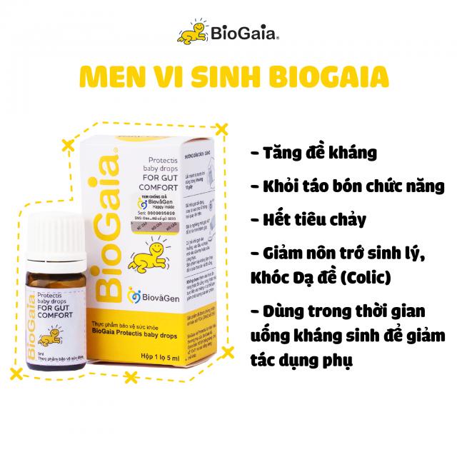 Men tiêu hóa trẻ em BioGaia Protectis, bổ sung cải thiện hệ vi sinh đường ruột bé Thụy Điển,Pháp 5ml-Trung Đông Pharmacy