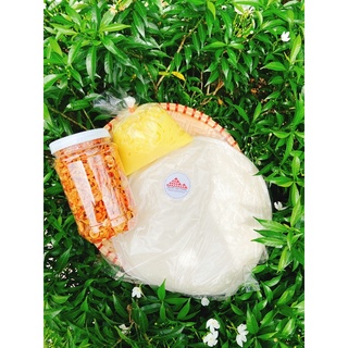 Combo 500g bánh tráng Tròn phơi sương + 200g hành phi ruốc sấy + 200g bơ - Nguyệt Như