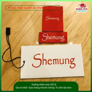 [Xả kho 3 ngày] dây treo tag mác quần áo +50  Tag mác quần áo in sẵn chất liệu giấy c300