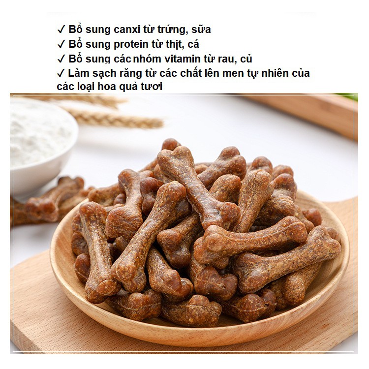 Xương captain cho chó gặm sạch răng, bổ sung canxi gói 30 xương