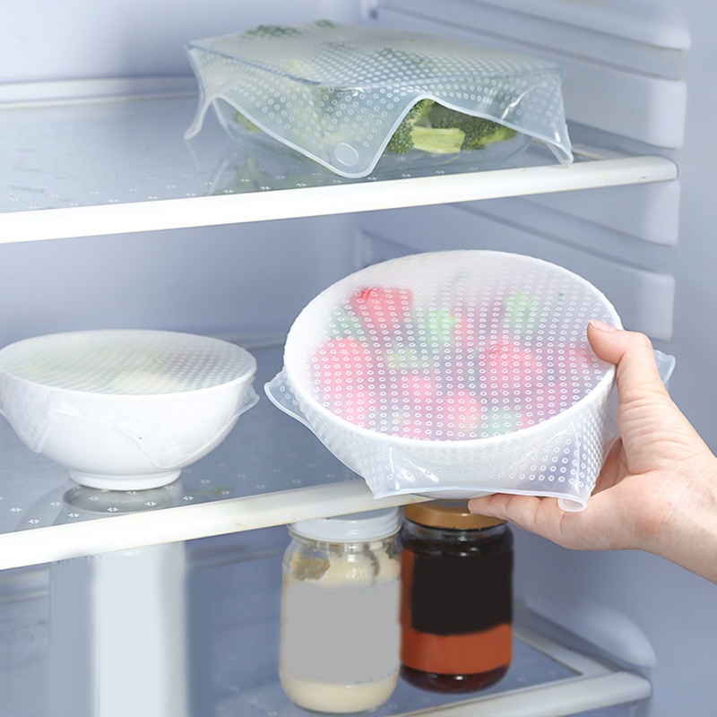 Nắp Đậy Tô Bằng Silicon Trong Suốt Chống Biến Dạng Tái Sử Dụng Tiện Lợi