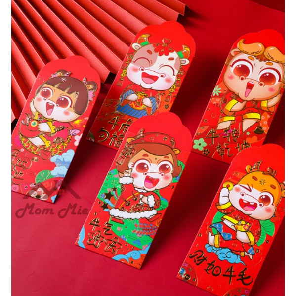 Lốc 6 bao lì xì Tết Quý Mão cách điệu, độc đáo - LX016